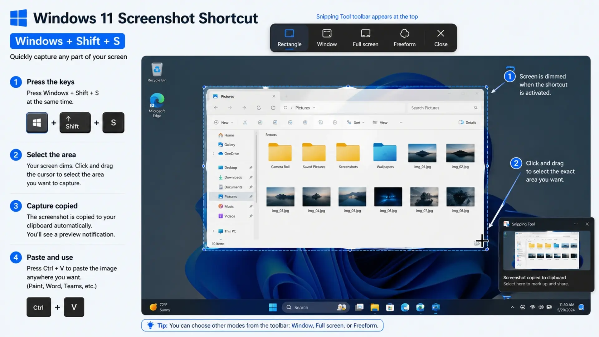 How to Take Screenshot in Laptop Selected Area