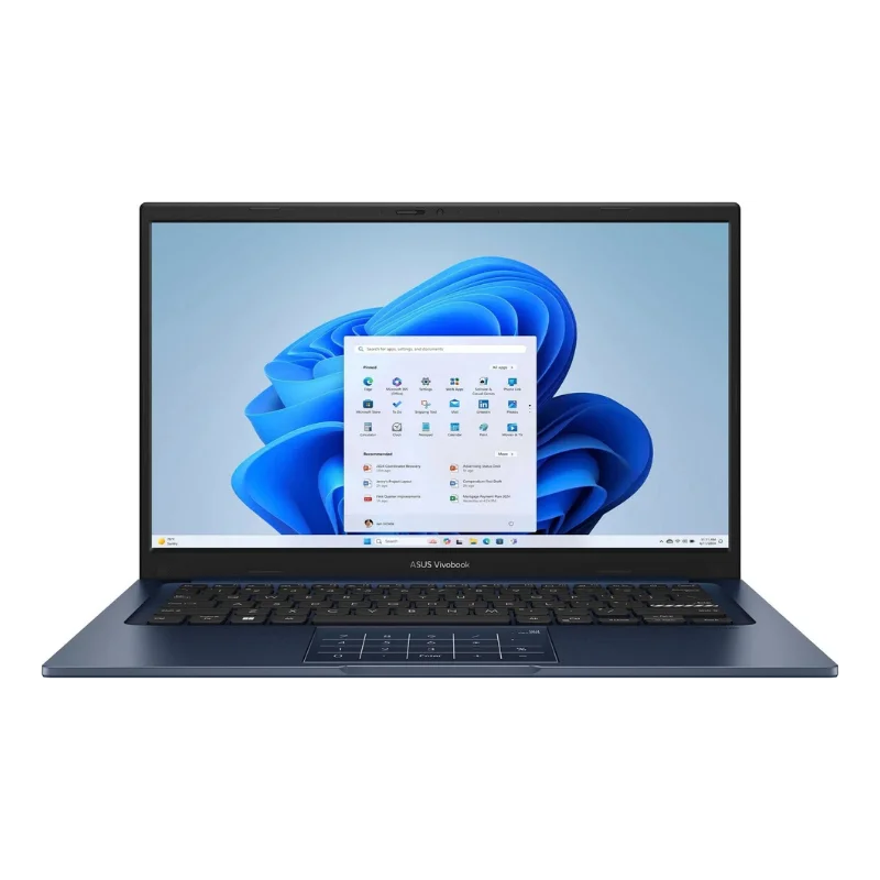 ASUS Vivobook 14 X1404VAP Laptop – Intel Core 5 120U, 8GB RAM, 256GB SSD, 14″ FHD IPS Display, Windows 11, Quiet Blue